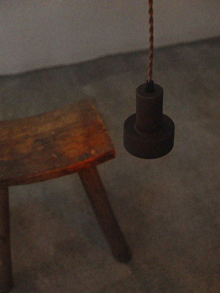 Wabi-Sabi Brass Pendant Light