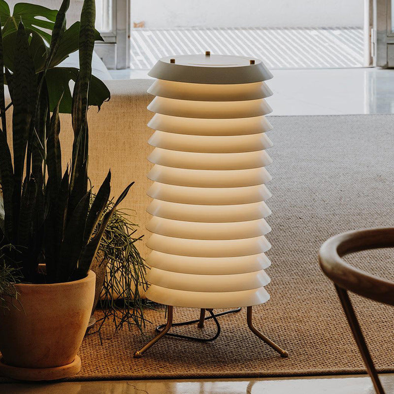 Multi-Layer Retro Metal Table Lamp