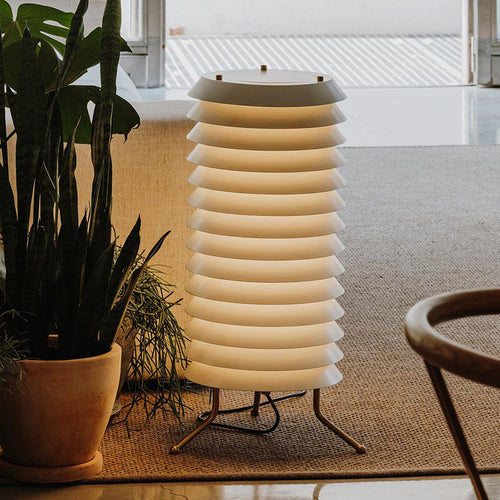 Multi-Layer Retro Metal Floor Lamp