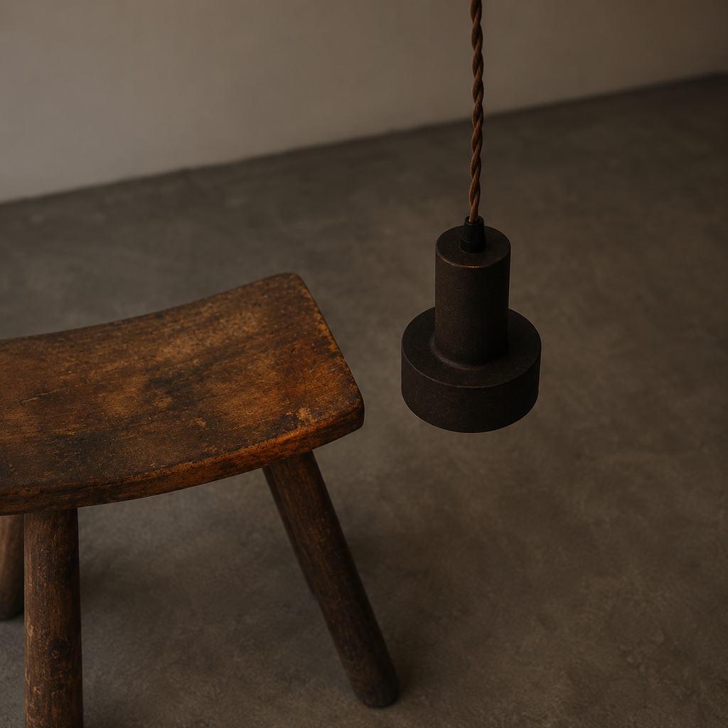 Wabi-Sabi Brass Pendant Light