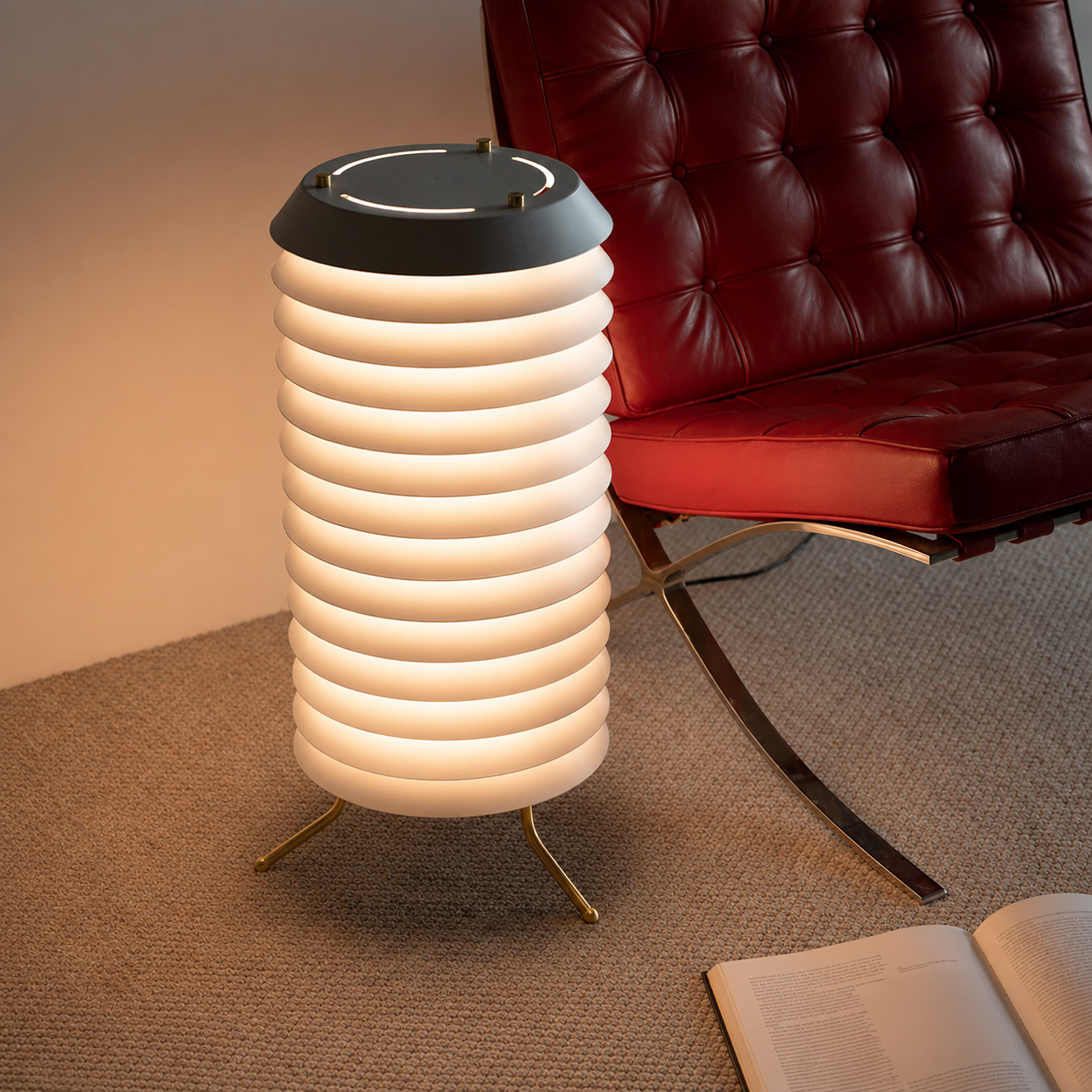 Multi-Layer Retro Metal Floor Lamp