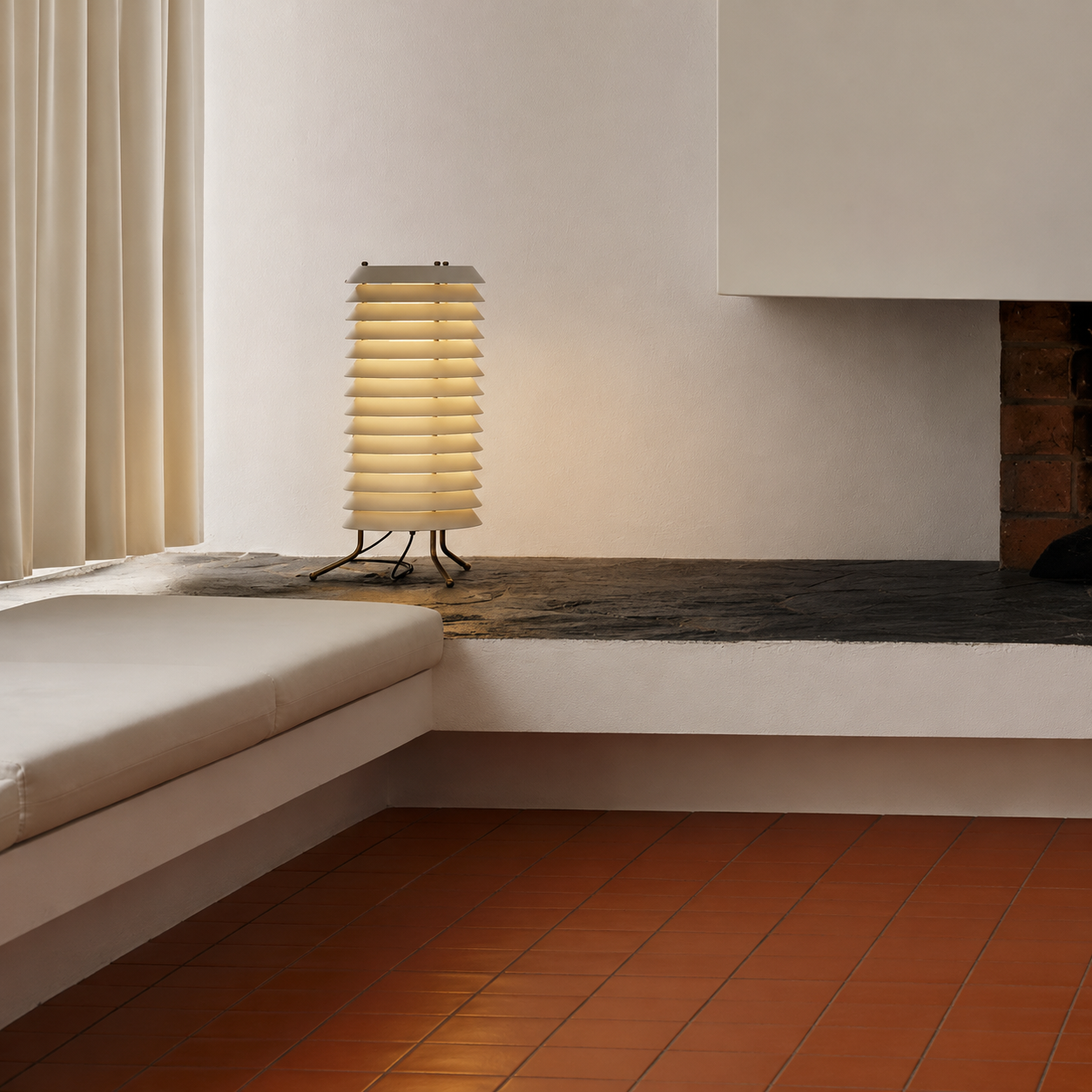 Multi-Layer Retro Metal Table Lamp
