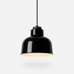 Retro Industrial Pendant Light - black studio product image
