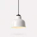 Retro Industrial Pendant Light - white studio product image